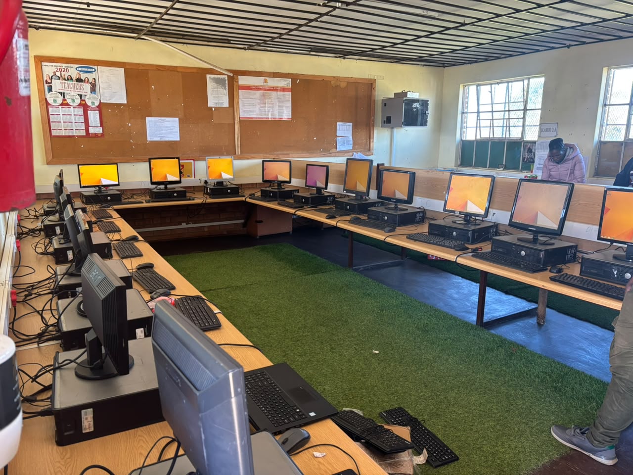 Computer laboratory installation in progress